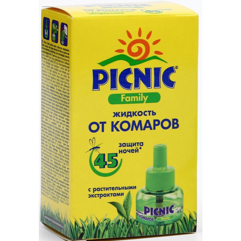 Жидкость от комаров Picnic Family 45 ночей