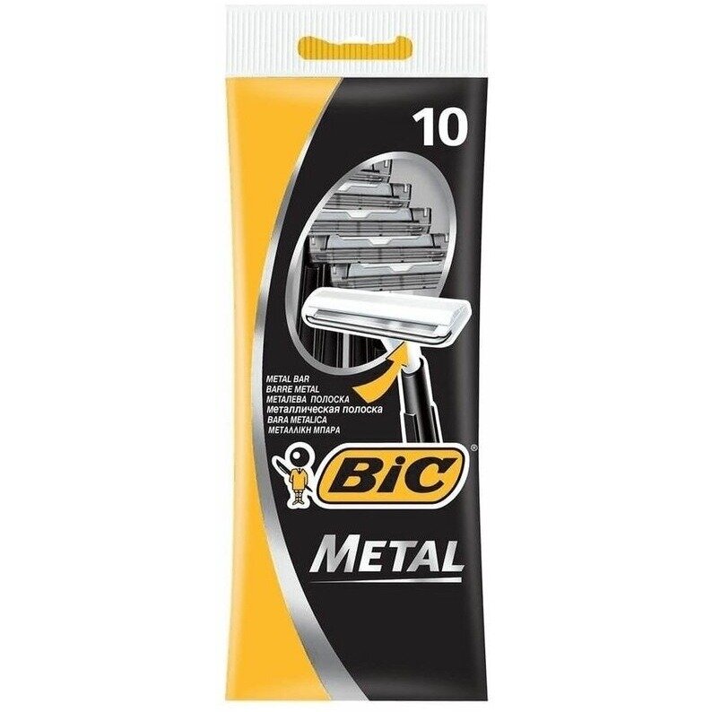 Бритвенный станок BIC Metall 10 шт.