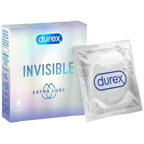 Презервативы Durex Iinvisible Extra Lube 3 шт.