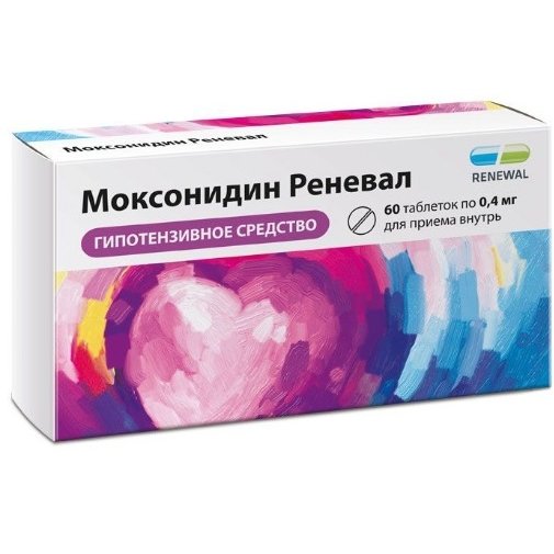 Моксонидин Реневал таблетки 0,4 мг 60 шт.