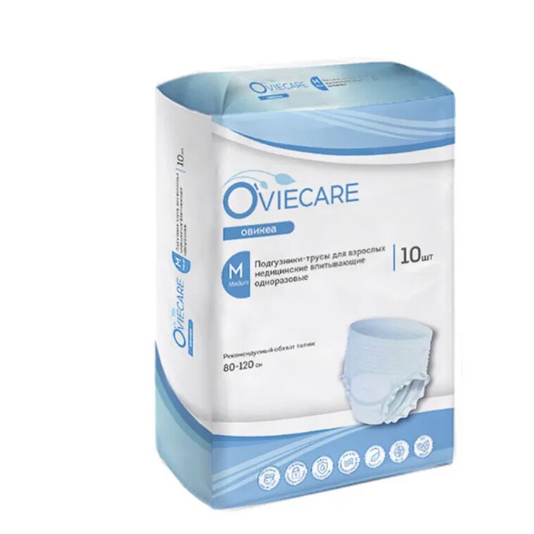 Подгузники-трусы для взрослых Oviecare М 10 шт.