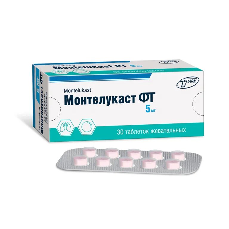 Монтелукаст ФТ таблетки жевательные 5 мг 30 шт.