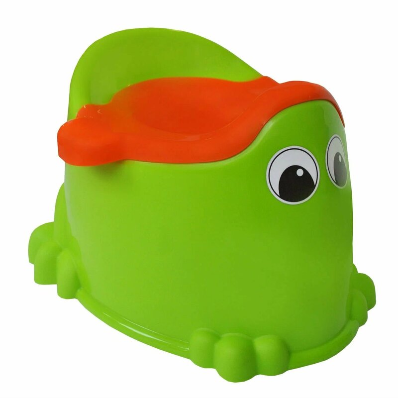 Горшок-кресло Little Angel Лягушонок со вставкой зеленый