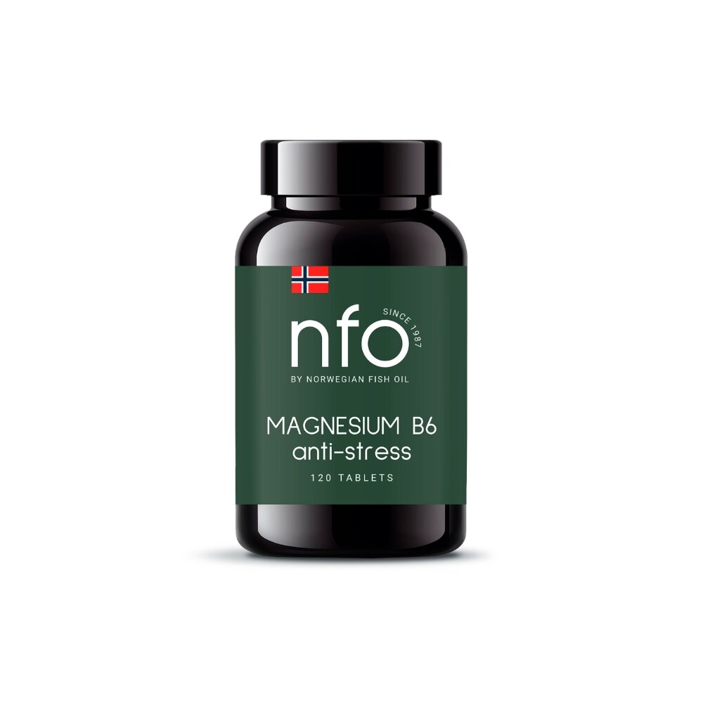Комплекс Магния и витамина В6 NFO/Norwegian Fish Oil таблетки 1020,6мг 120шт