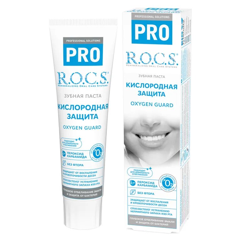 Зубная паста Рокс (R.O.C.S.) Pro кислородная защита 60 г