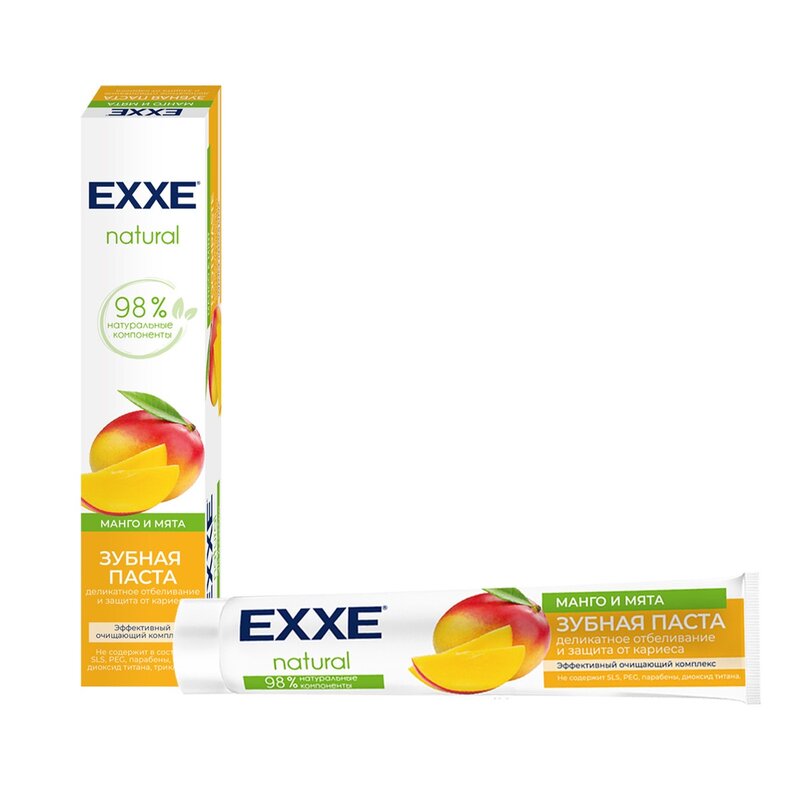 Паста зубная Exxe natural манго и мята 75 мл