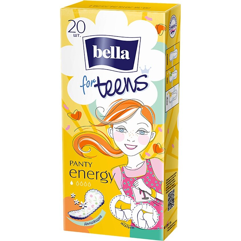 Прокладки ежедневные Bella For Teens Energy Deo 30 шт.