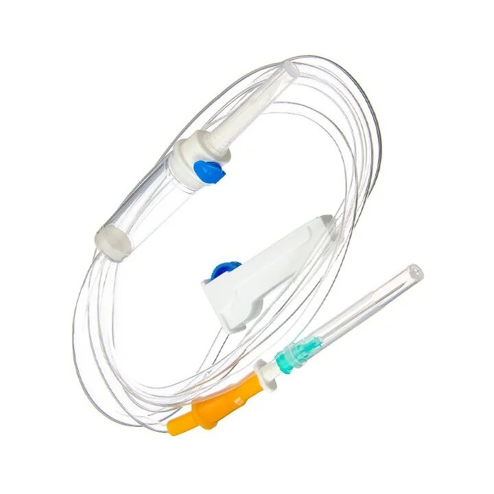Система инфузионная стерильная Клинса для однократного применения с иглами 21G-1 1/2 0,8x40мм 1 шт.