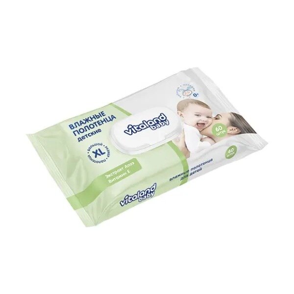 Полотенца влажные детские Vitaland Baby 60 шт.