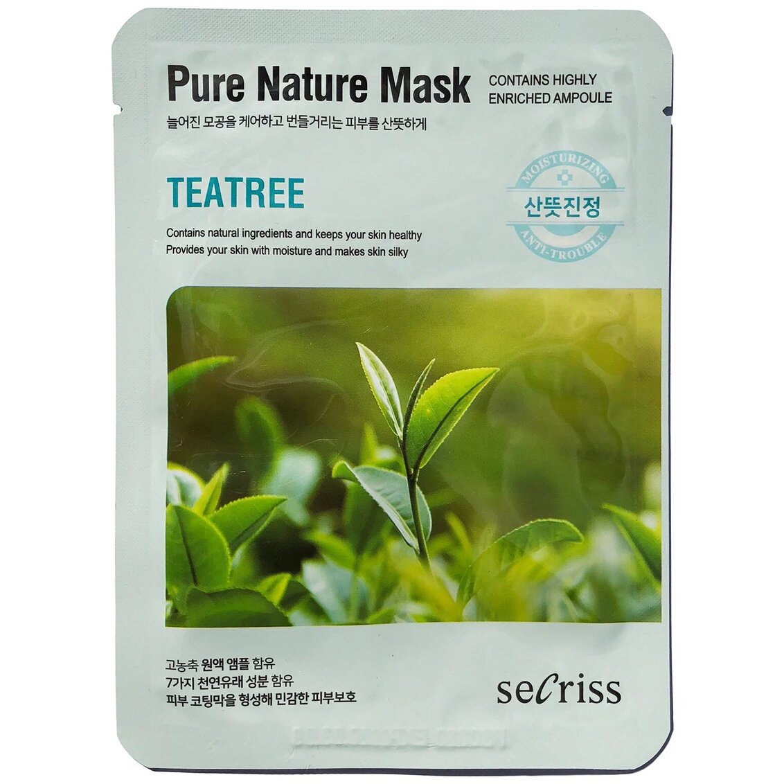 Маска Anskin Secriss Pure Nature Teatree ткан для лица 25 мл x1 арт АН78