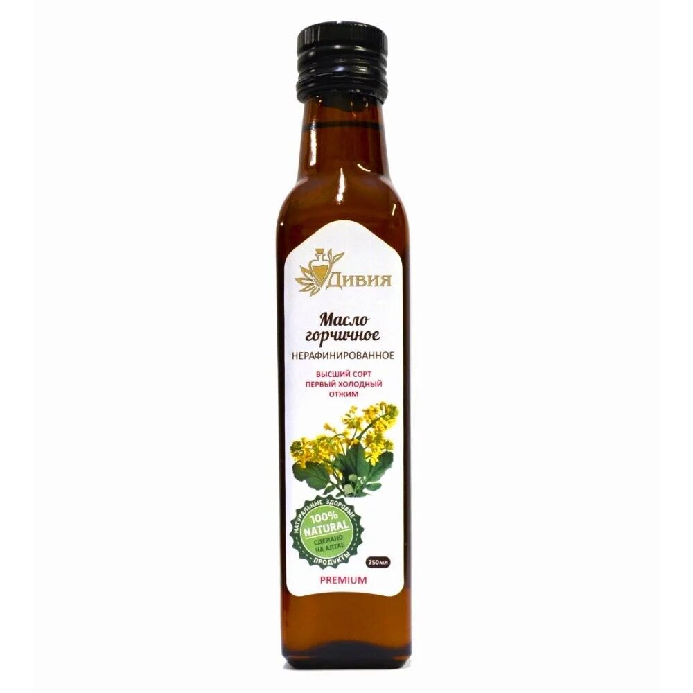 Масло горчичное холодного отжима Дивия 250 мл