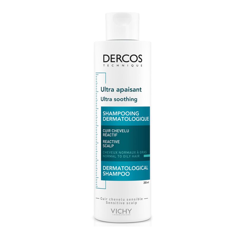 Шампунь успокаивающий Vichy Dercos Ultra без сульфатов для нормальных и жирных волос 200 мл 1 шт.