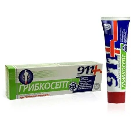 Грибкосепт 911 гель-бальзам для рук и ног 100 мл