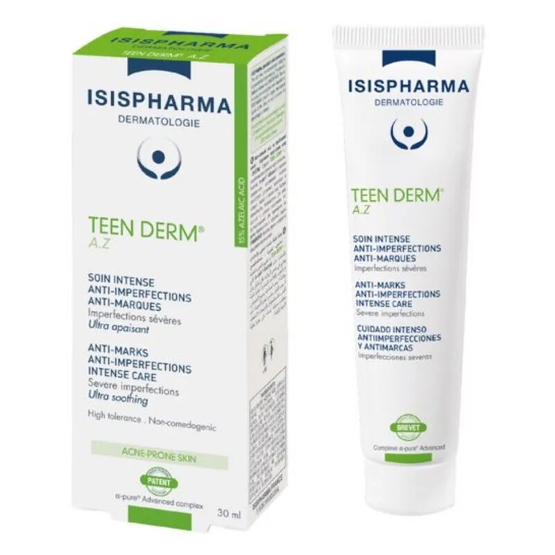 Крем для интенсивного ухода Isispharma A.Z Teen Derm за проблемной кожей лица анти акне туба 30 мл