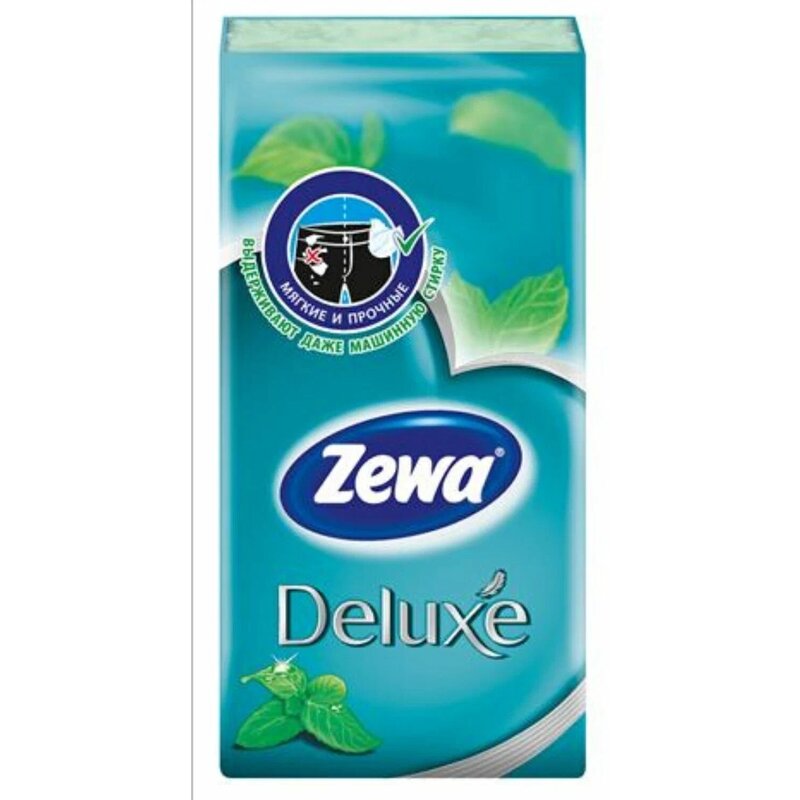 Платки носовые Zewa Deluxe Ментол 10 шт.