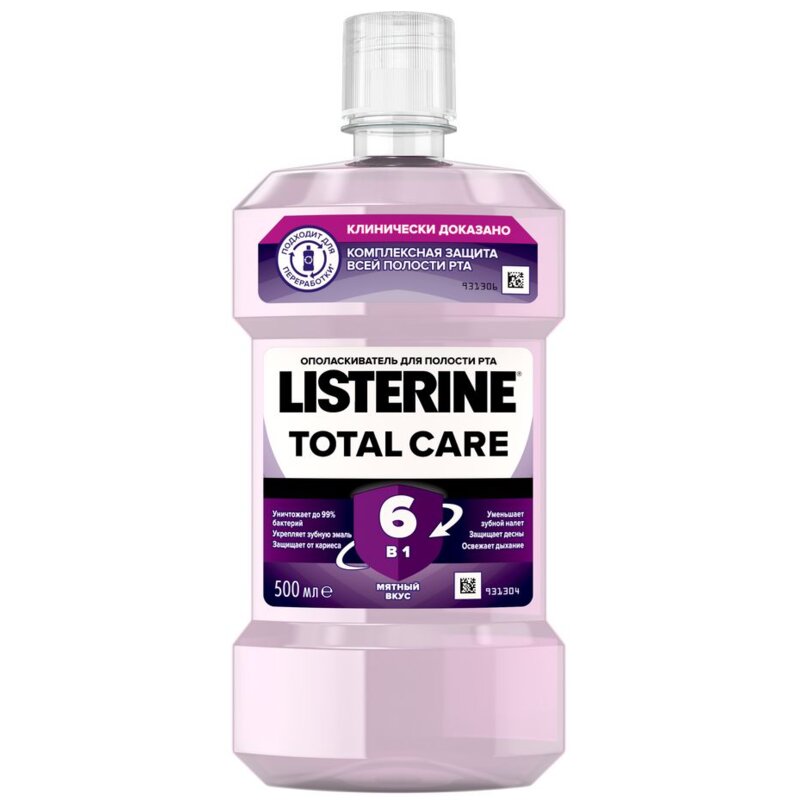 Ополаскиватель для полости рта Listerine Total Care 6 в 1 500 мл