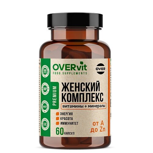 Женский комплекс OVERvit капсулы 60 шт.