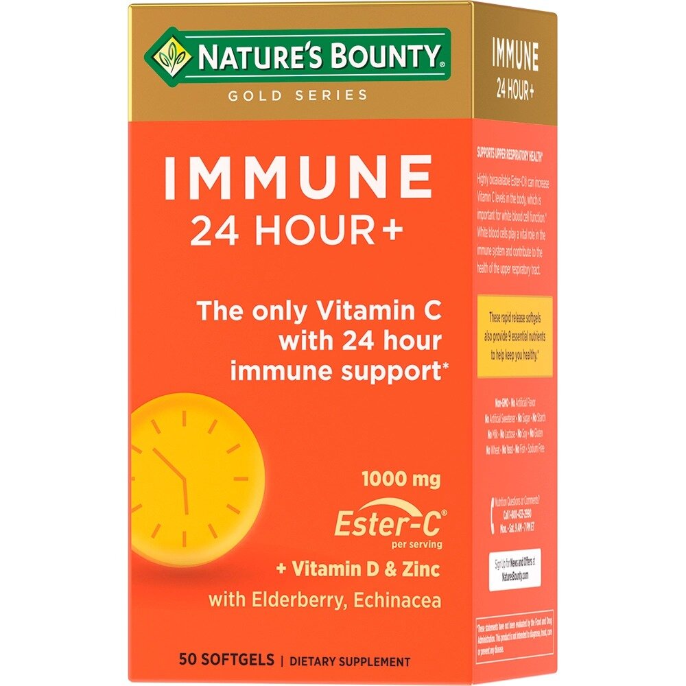 Эстер-С иммун Natures bounty 24 часа + капсулы 2030 мг 50 шт.