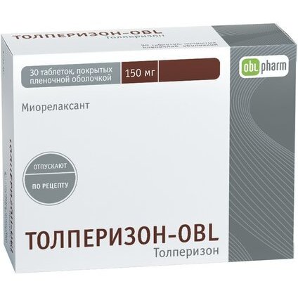Толперизон-OBL таблетки 150 мг 30 шт.