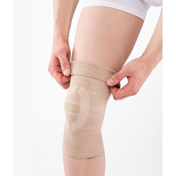 Бандаж Habic support stick на коленный сустав с силиконом и ребрами жесткости бежевый размер 4