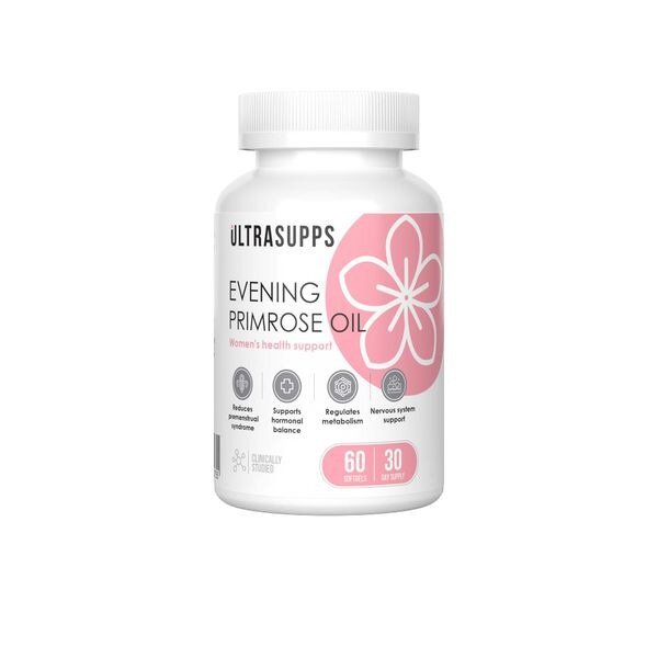 Масло вечерней примулы UltraSupps капсулы 60 шт.