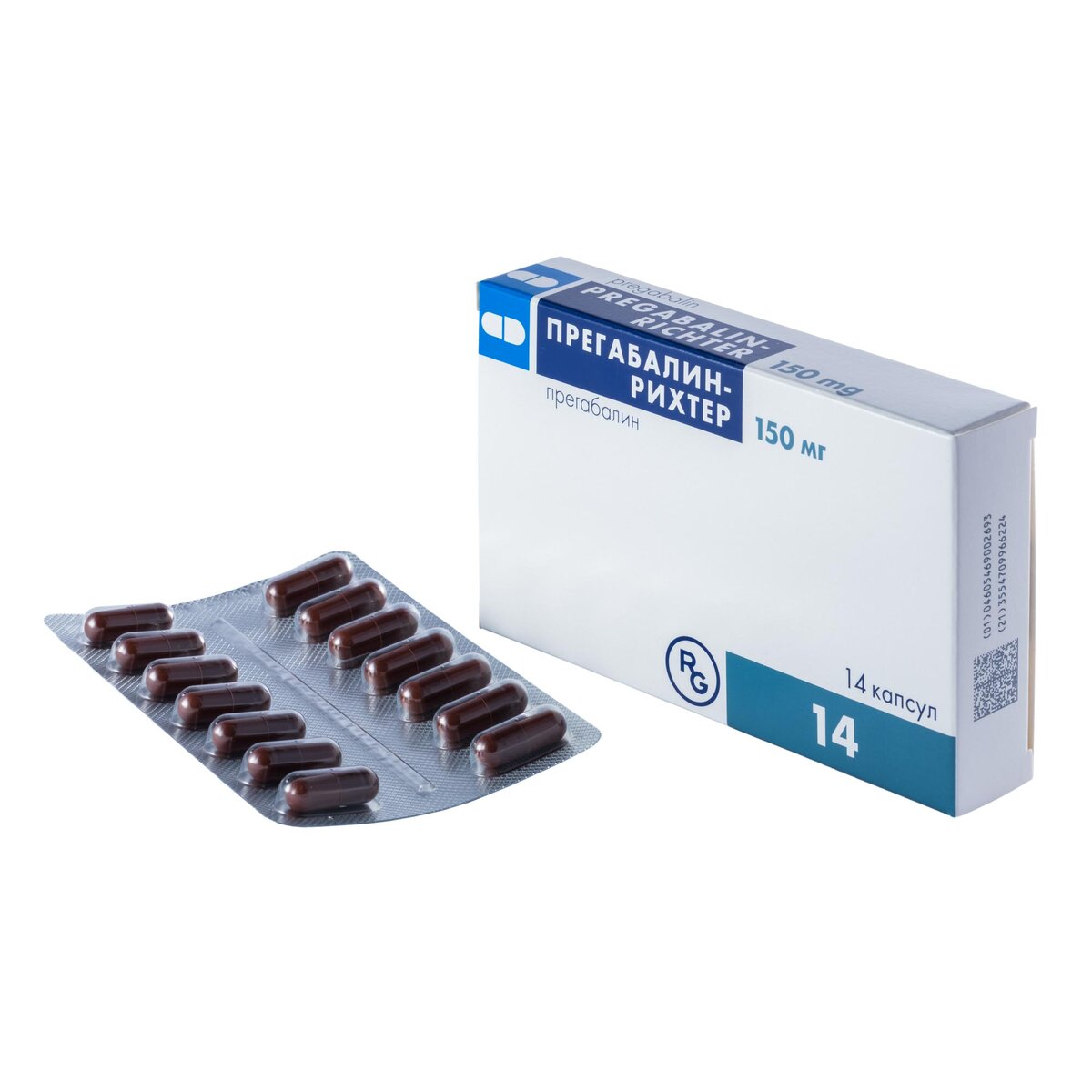 Прегабалин-Рихтер капсулы 150 мг 14 шт.