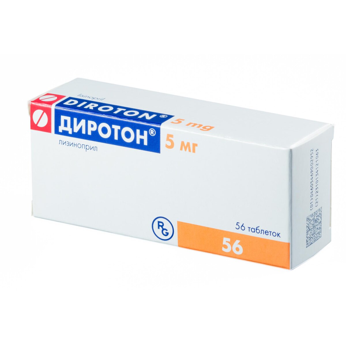 Диротон таблетки 5 мг 56 шт.