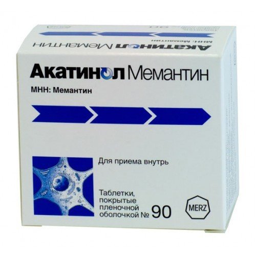 Акатинол Мемантин таблетки 10 мг 90 шт.