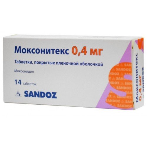 Моксонитекс таблетки 0,4 мг 14 шт.