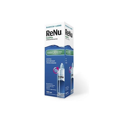 Раствор для линз Renu MPS универсальный для чувствительных глаз флакон 360 мл