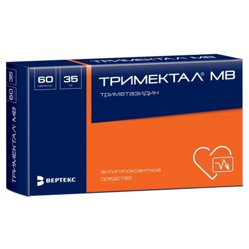 Тримектал МВ таблетки с модифицированным высвобождением 35 мг 60 шт.