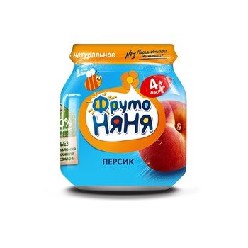 Пюре ФрутоНяня персик с 4 мес. 100 г