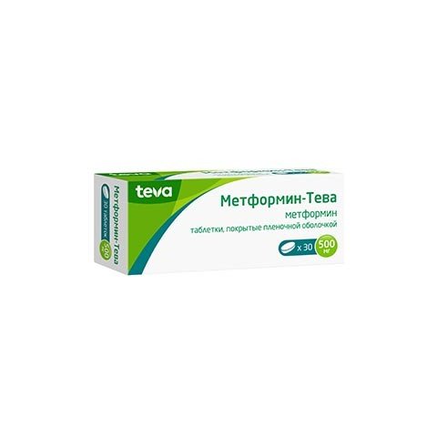 Метформин-Тева таблетки 500 мг 30 шт.