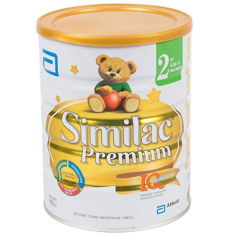 Similac Premium 2 Смесь сухая молочная от 6 до 12 мес., 900 г