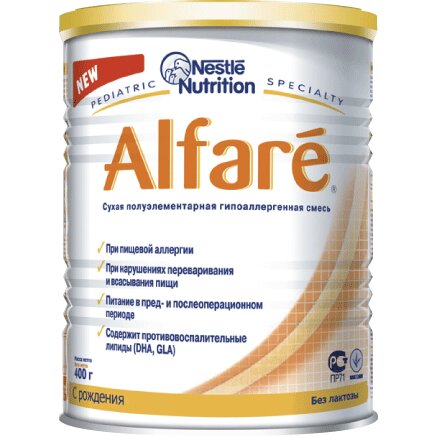 Смесь сухая Нестле (Nestle) Alfare с рождения 400 г