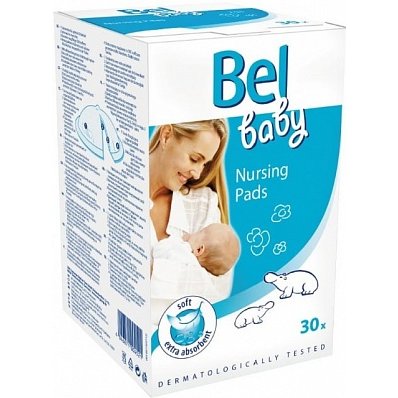 Вкладыши для бюстгальтера Bel Baby Nursing Pads одноразовые 30 шт.