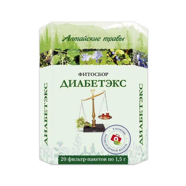 Алтайские травы Фитосбор диабетэкс 1.5 г 20 шт.