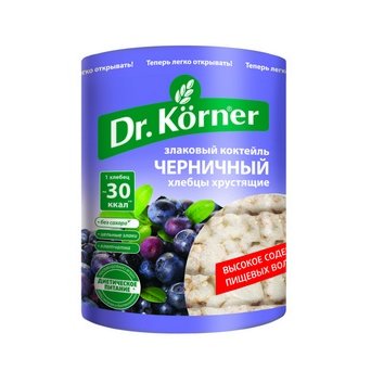 Хлебцы Dr.Korner Злаковый коктейль Черничный 100 г