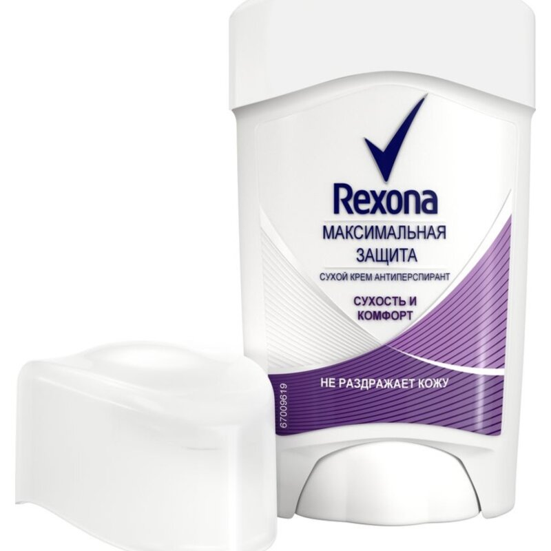 Антиперспирант-крем Рексона (Rexona) Максимальная защита Сухость и комфорт 45 мл