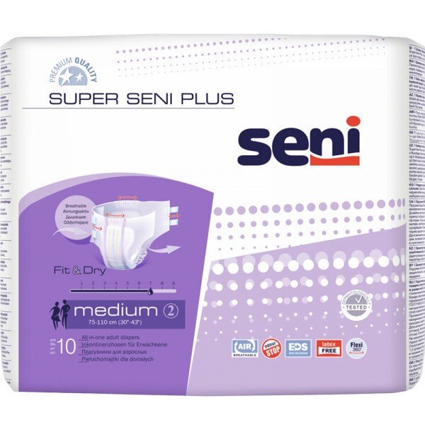 Подгузники Seni Super Plus Medium 10 шт.