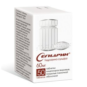 Сегидрин таблетки кишечнораств 60 мг 50 шт.