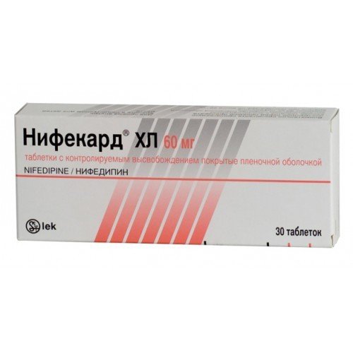 Нифекард ХЛ таблетки 60 мг 30 шт.
