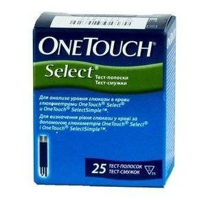 Тест-полоски One Touch Select 25 шт.