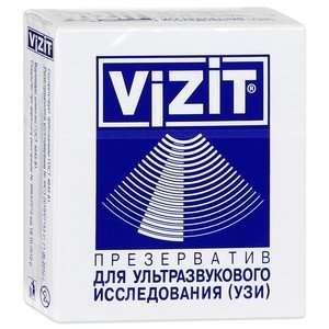 Презерватив Vizit для УЗИ 1 шт.