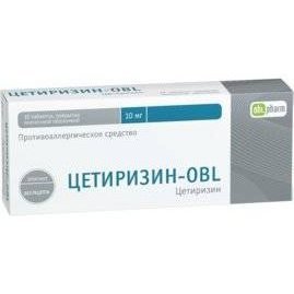 Цетиризин-OBL таблетки 10 мг 10 шт.