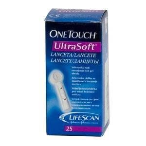 Ланцеты One Touch Ultra Soft 25 шт.