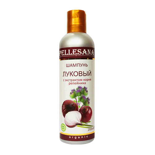 Шампунь луковый Pellesana с экстрактом корня репейника 250 мл