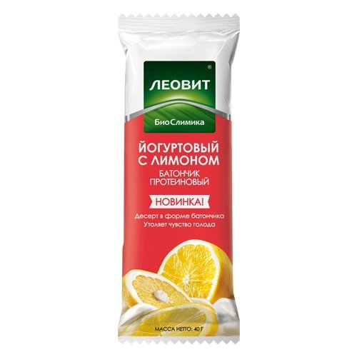 Батончик протеиновый Леовит Худеем за неделю Йогуртовый с лимоном 40 г