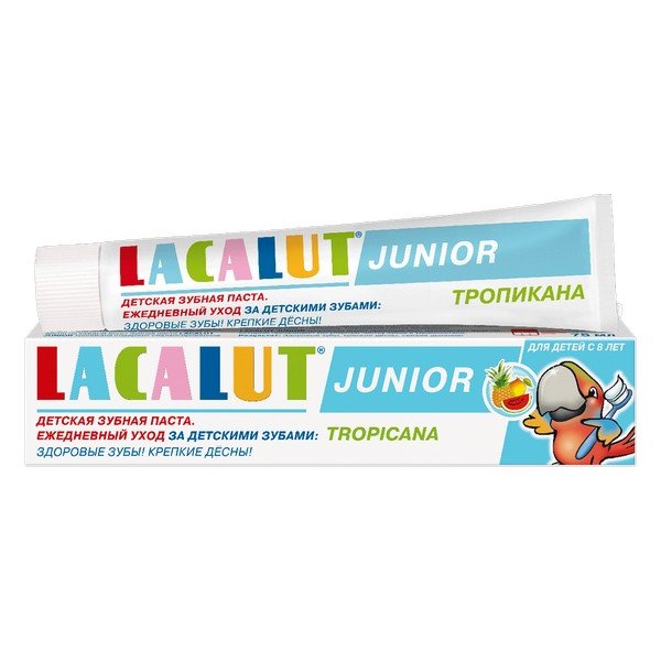 Детская зубная паста Lacalut Junior с 8 лет Тропикана 75 мл