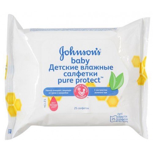 Влажные салфетки Johnson's Baby Pure Protect 25 шт.